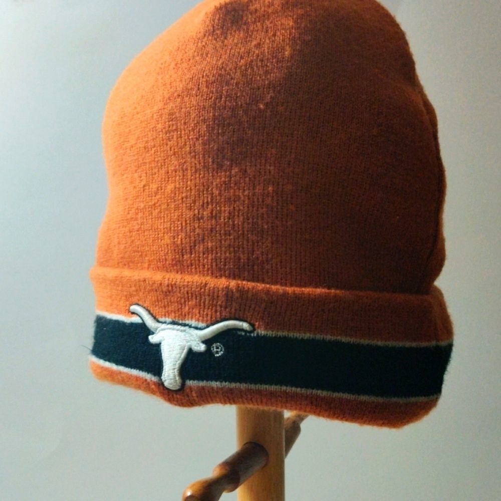 Colosseum University Of Texas Longhorn Branded Orange‎ Beanie Hat